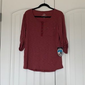 NWT Red/Pink 3/4 Sleeve Top